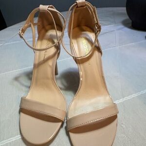Gianni Bini Beige Ankle Strap Heels